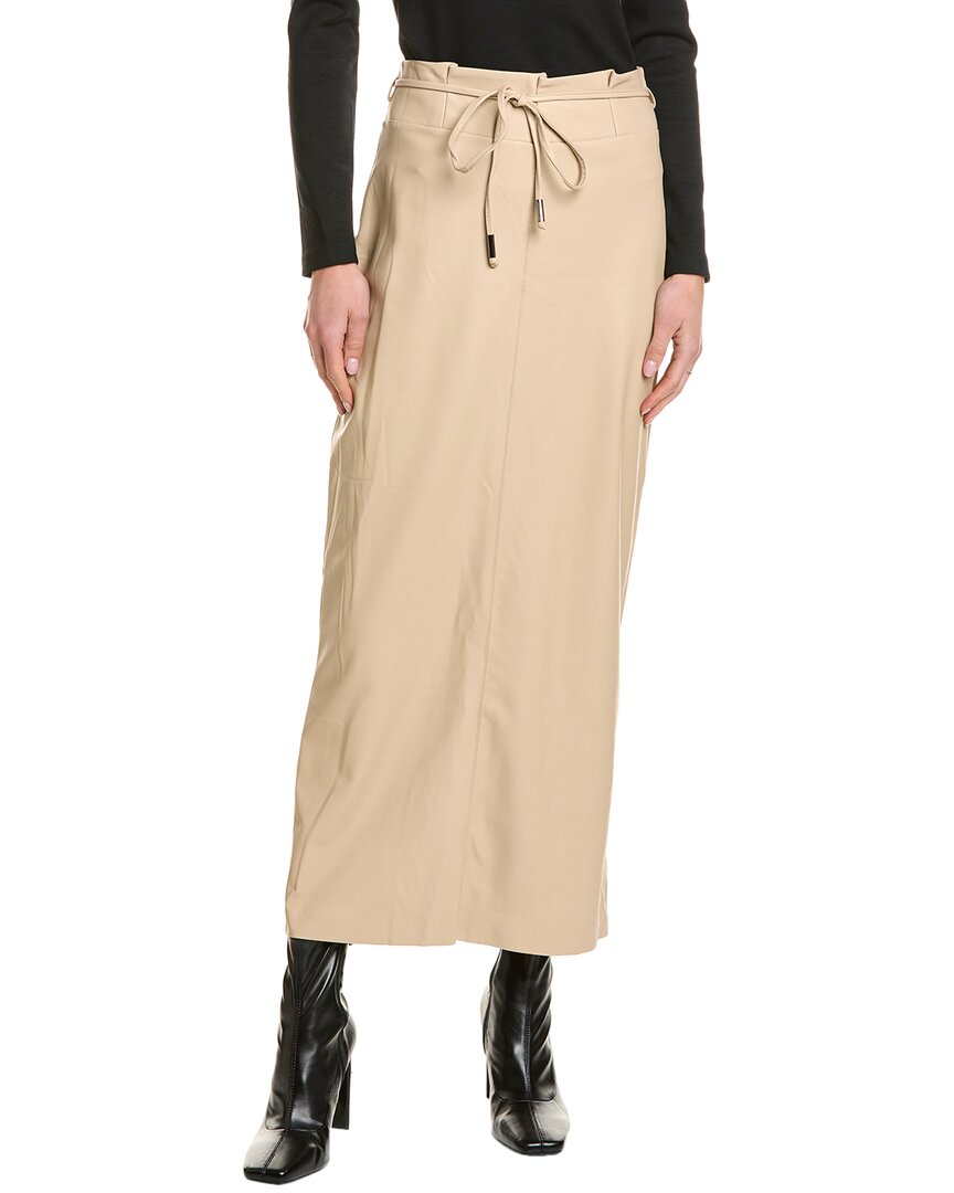 Theo The Label Hera Midi Skirt In Brown