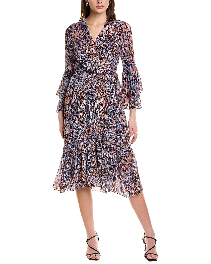 Shop Diane Von Furstenberg Elora Wrap Dress In Blue