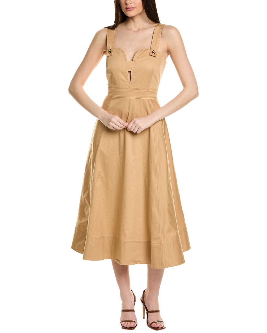 Tanya Taylor Everleigh Dress In Brown
