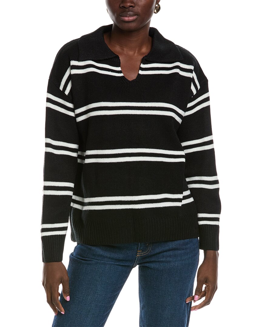 Lyra & Co V-neck Sweater In Black