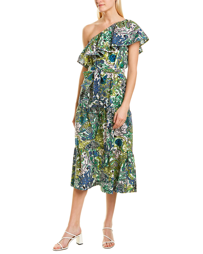 Image of A.L.C. Janelle Silk-Blend Midi Dress