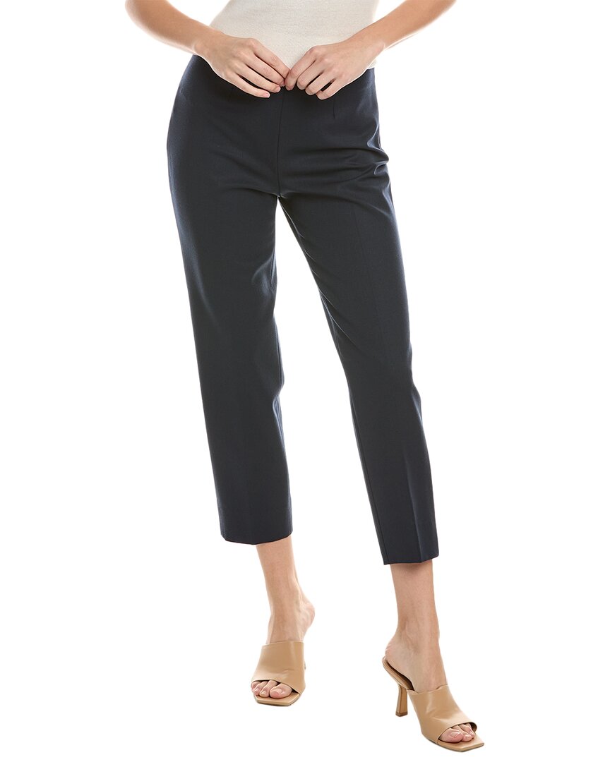 Shop Piazza Sempione Audrey Wool-blend Pant In Blue