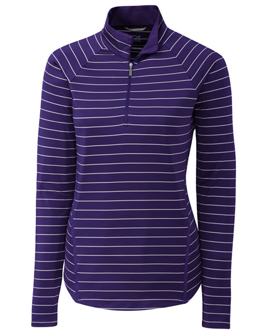 Shop Cutter & Buck Evie 1/2-zip Pullover In Purple