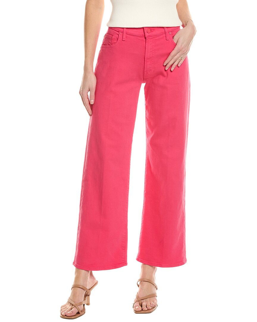 Mother The Mid-rise Maven Flood Rouge Red Jean In Pink