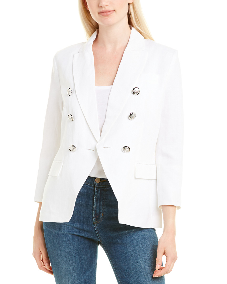 Image of Stella + Lorenzo Tyson Linen-Blend Blazer