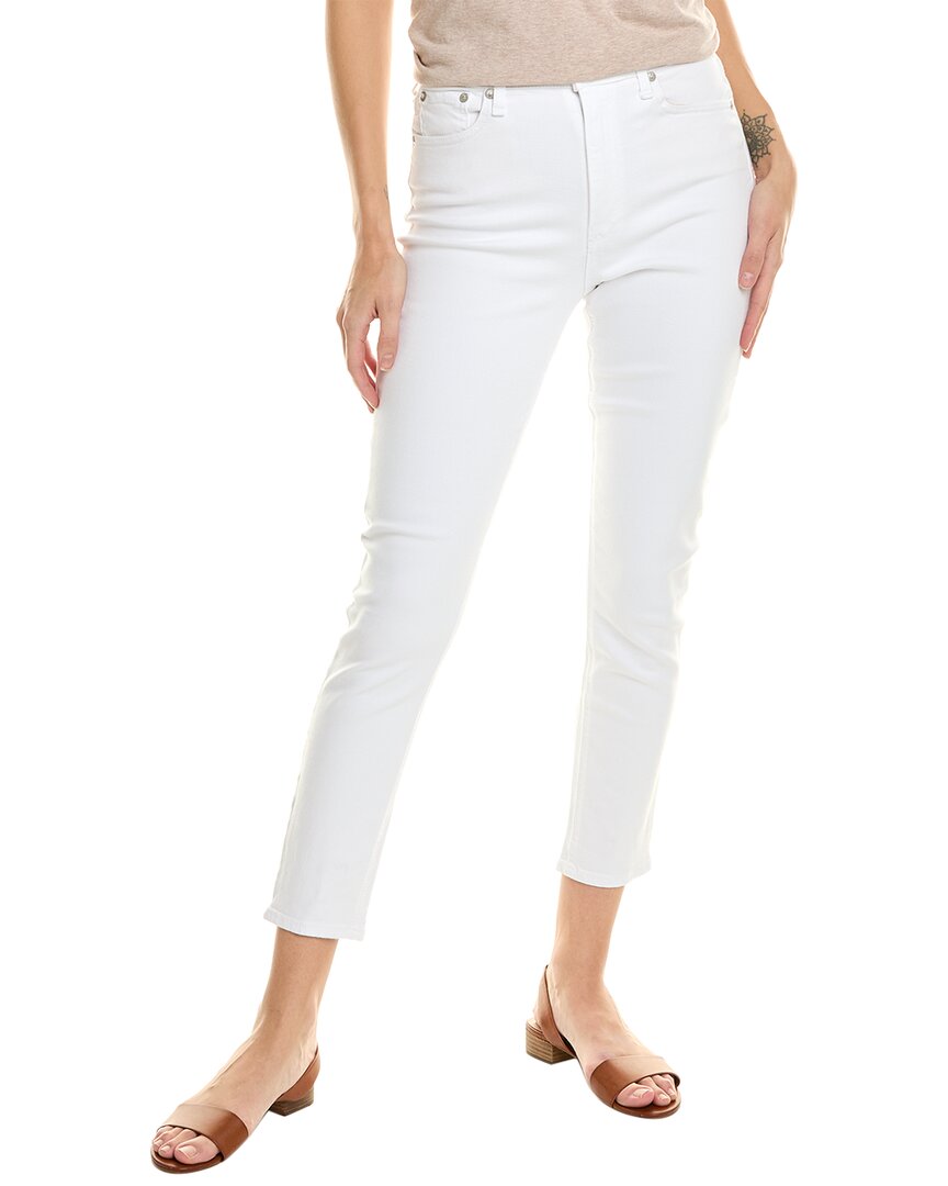 RAG & BONE RAG & BONE NINA HIGH-RISE WHITE ANKLE SKINNY JEAN 