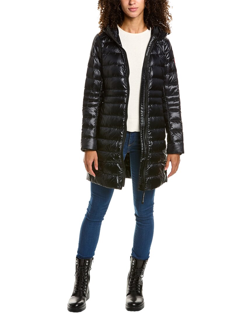 Canada Goose Cypress Hooded Quilted Shell Down Jacket In Black