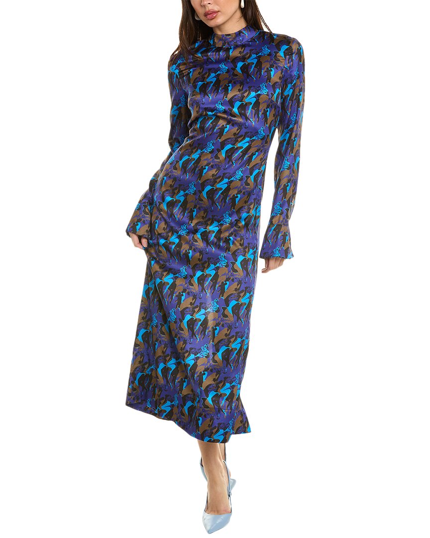 Shop Staud Thicket Dress In Blue