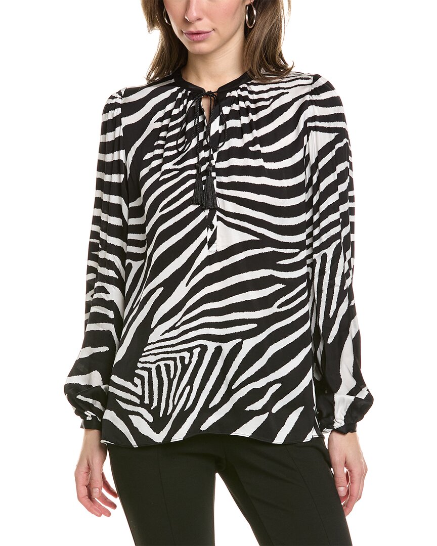 Shop The Kooples Zebra Shirt In White