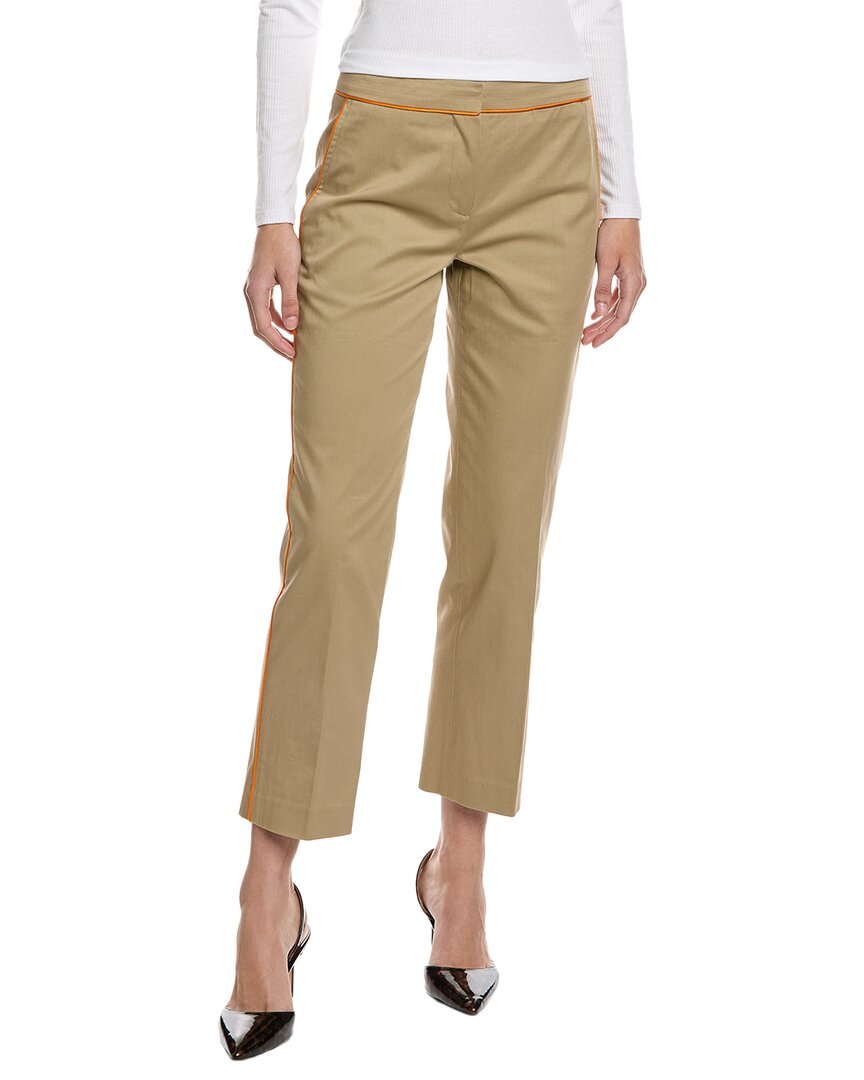 Burberry Emma Cotton Pant In Brown