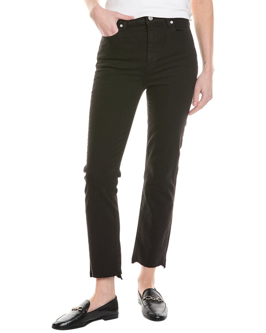 Frame Denim Le High Film Noir Straight Jean In Black