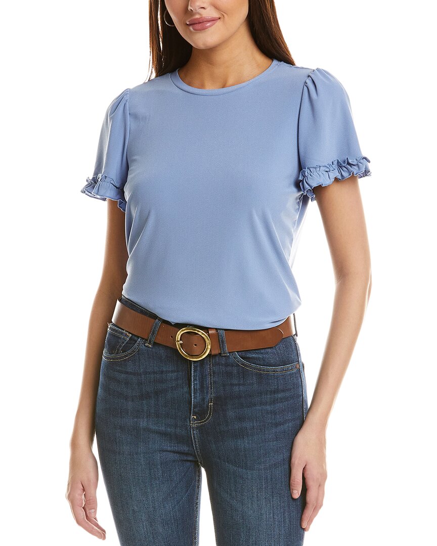 Cece Ruffle Trim Top