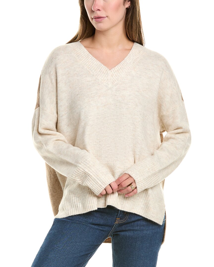 Vince Camuto Contrast High-low Sweater