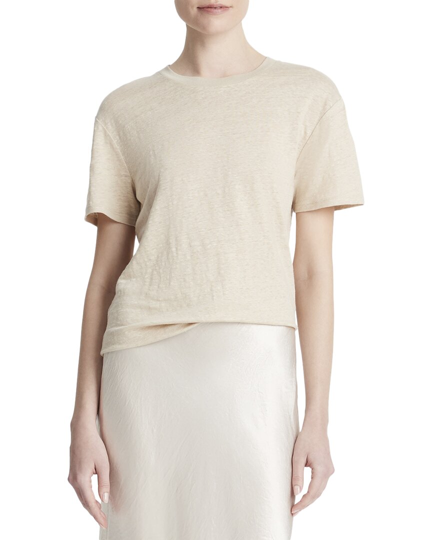 VINCE VINCE DROP SHOULDER LINEN TOP