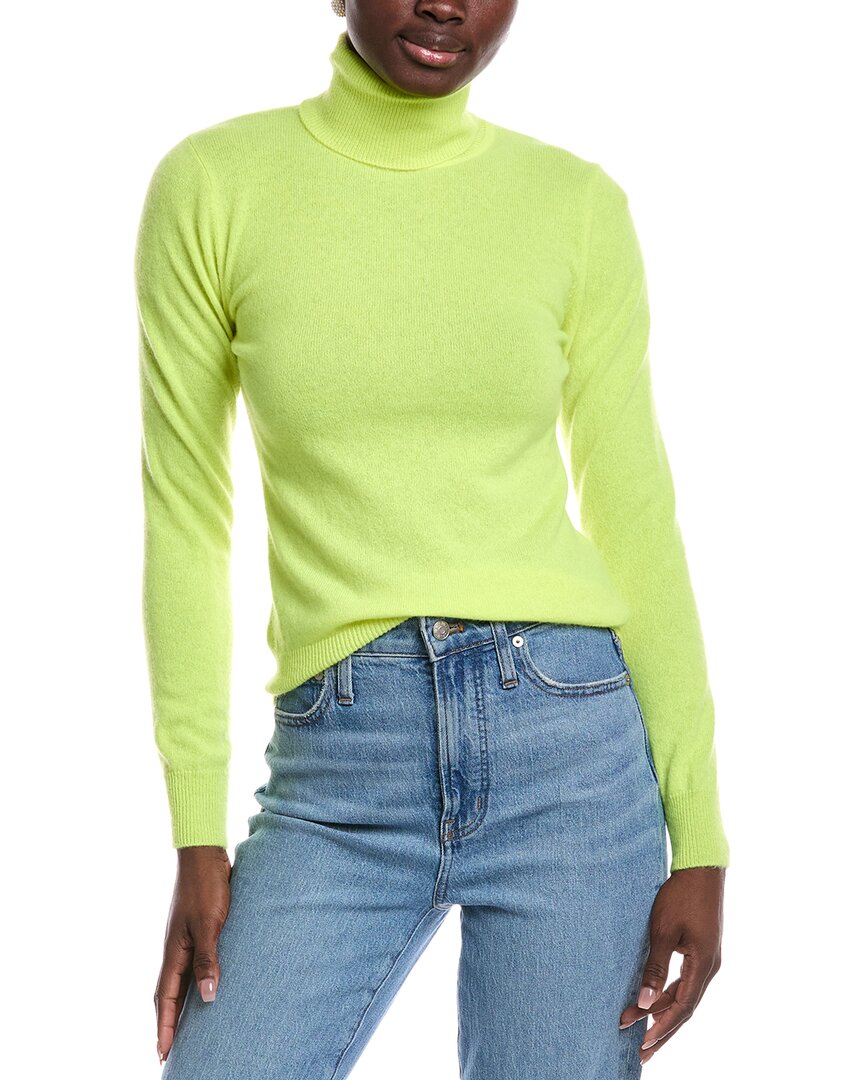 Scott & Scott London Turtleneck Cashmere Sweater In Green