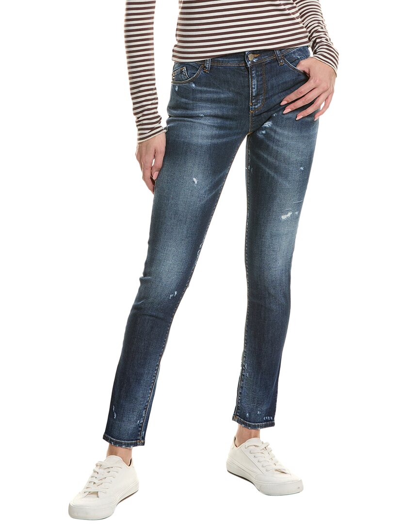 Shop Emporio Armani 5-pocket Jean In Blue