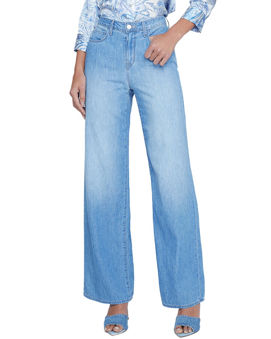 L Agence Alicent High Rise Sneaker Wide Leg Jeans In Havana