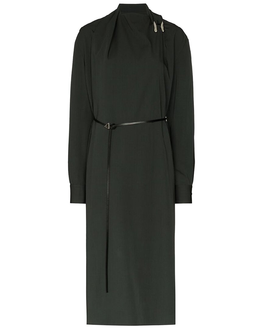 Bottega Veneta Belted Wool Robe Dress