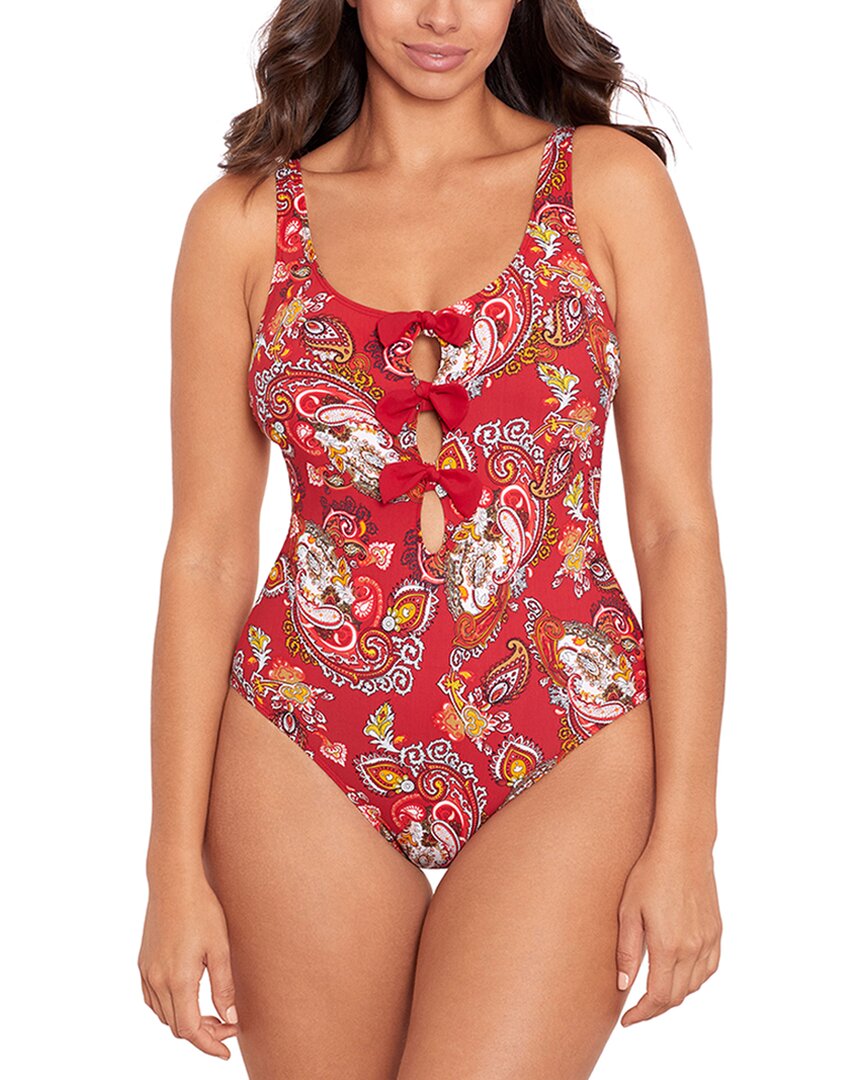 Skinny Dippers Ashbury Alysa One-piece In Red