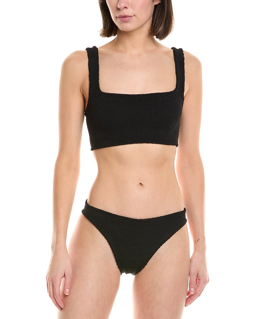 Shop Hunza G 2pc Xandra Bikini Set In Black