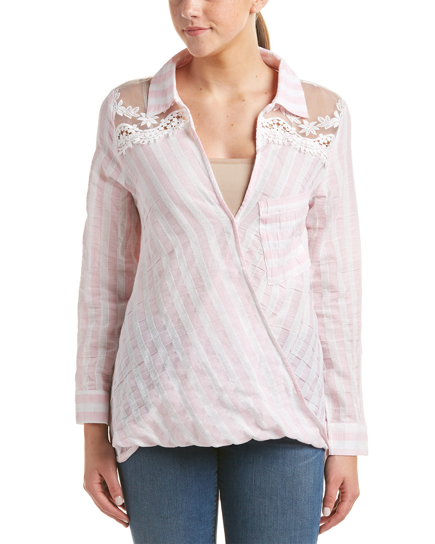 Image of TASSELSNLACE Surplice Top