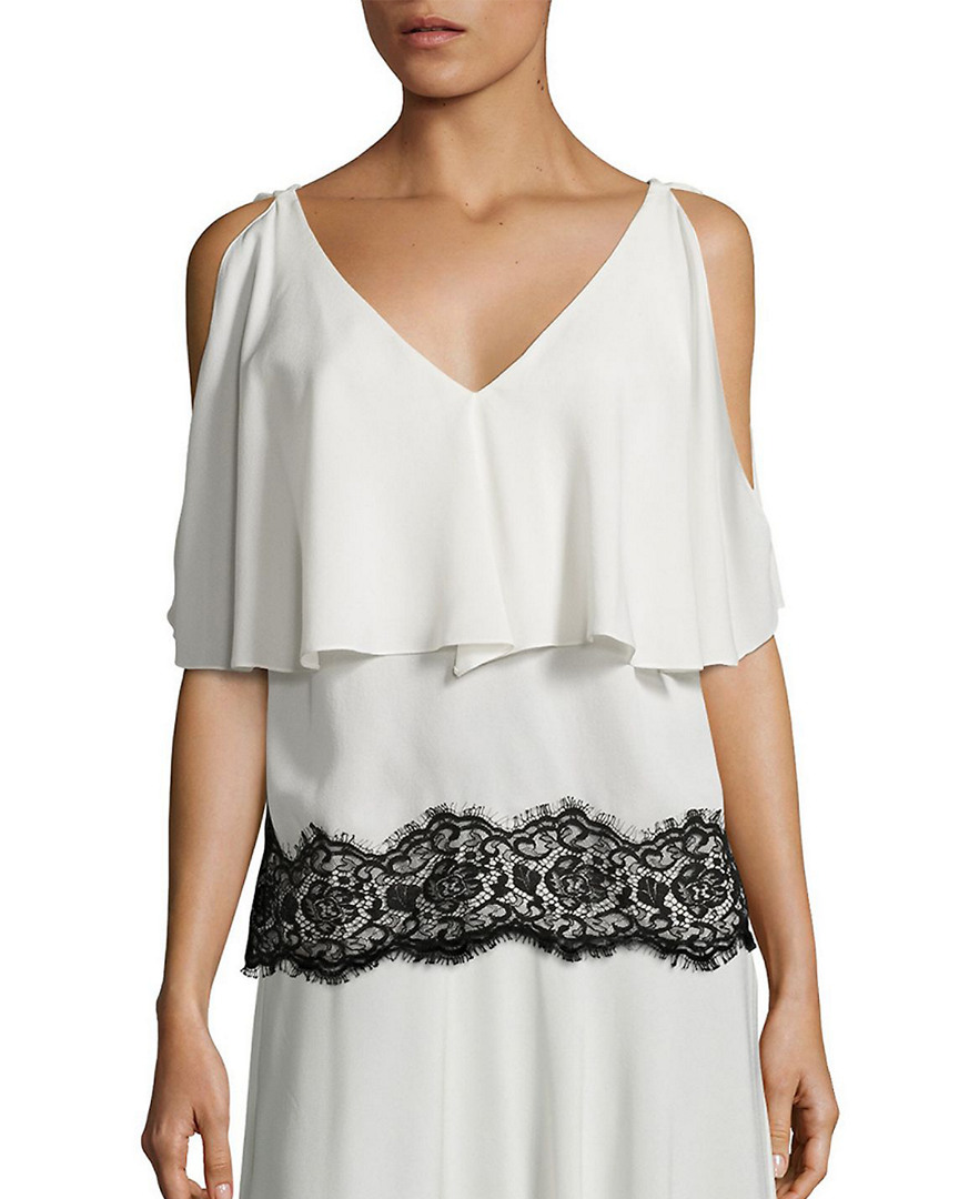 Image of Derek Lam  Crosby Draped Silk Top