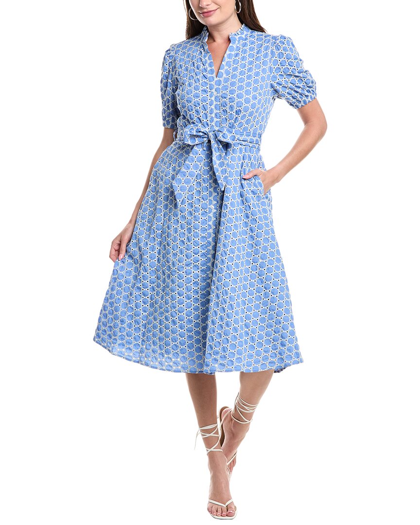 T Tahari Broderie Shirtdress