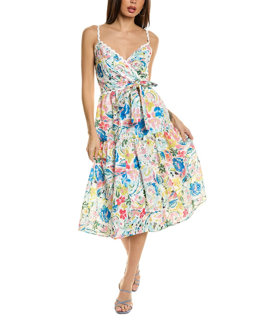 Elie Tahari The Lily Midi Dress In White