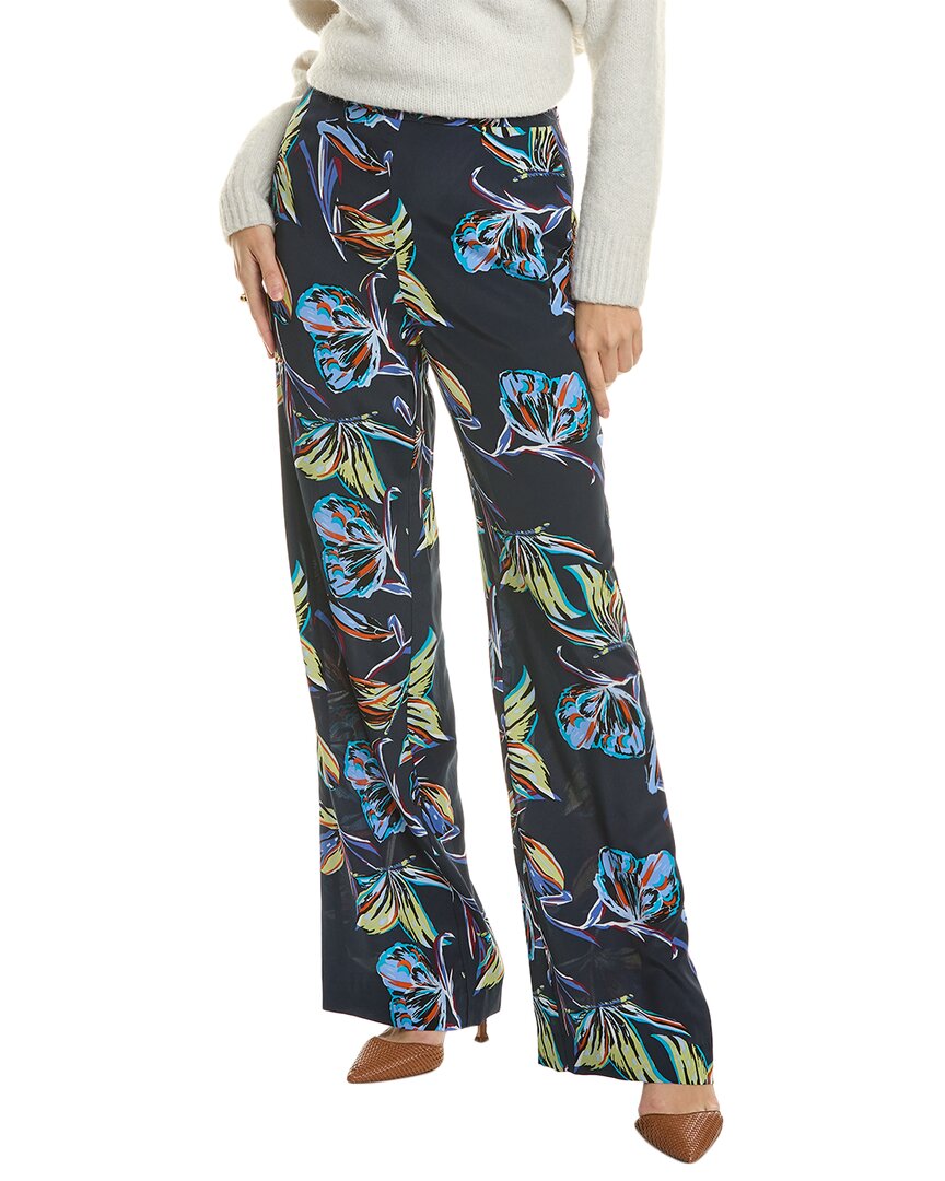 Shop Diane Von Furstenberg Federica Silk-blend Pant