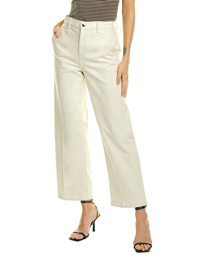 Theory Wide Leg Pant In White