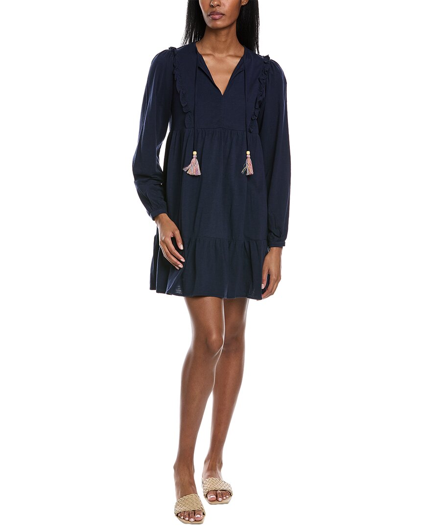 Lisa Todd Tiered T-shirt Dress In Blue