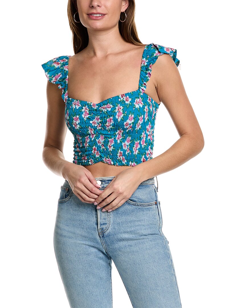 Tiare Hawaii Hollie Crop Top In Blue