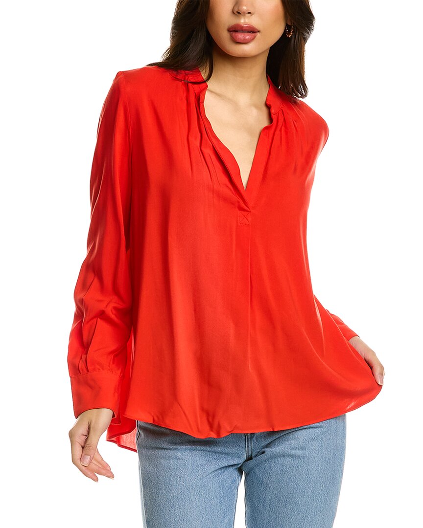 Zadig & Voltaire Womens Passion Tink Relaxed-fit Satin Blouse L