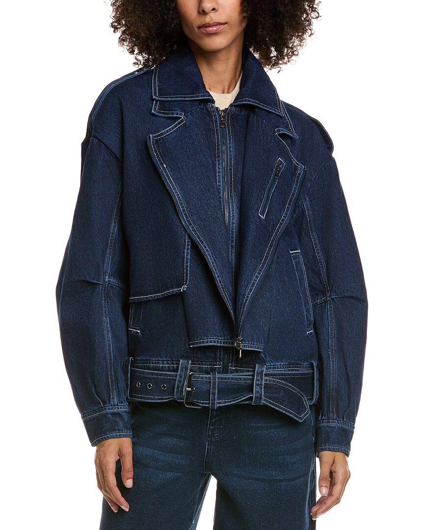 Bardot Kavi Oversized Denim Jacket In Blue