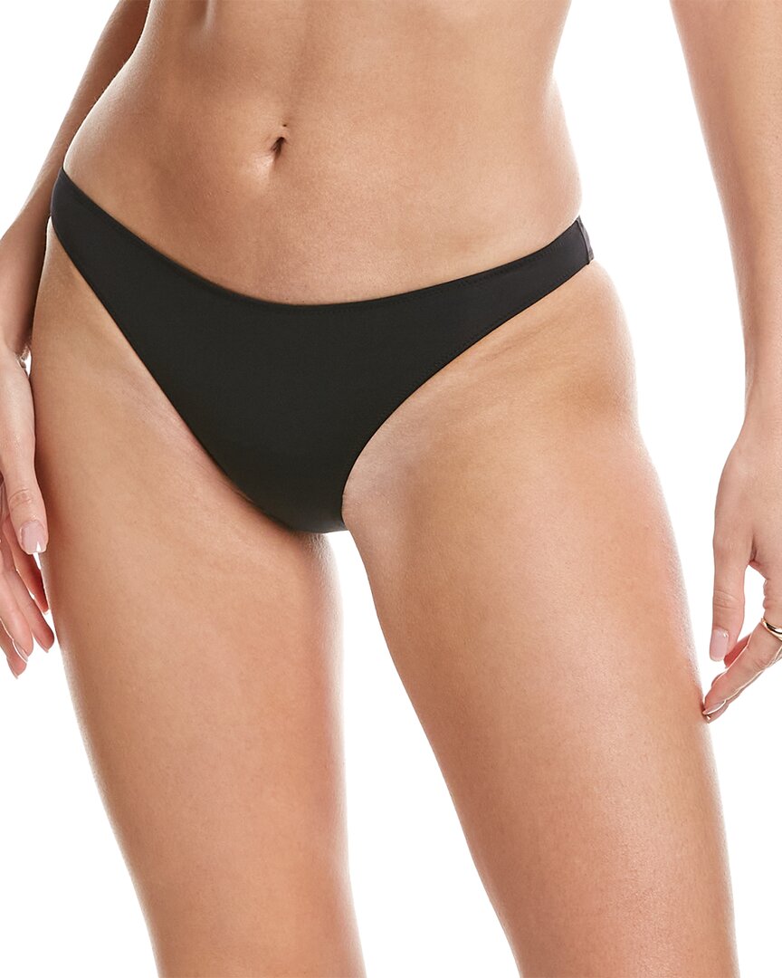 Shop Stella Mccartney Slip Bikini Bottom In Black