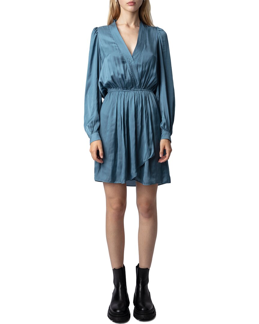 ZADIG & VOLTAIRE ZADIG & VOLTAIRE REMEMBER SATIN MINI DRESS 