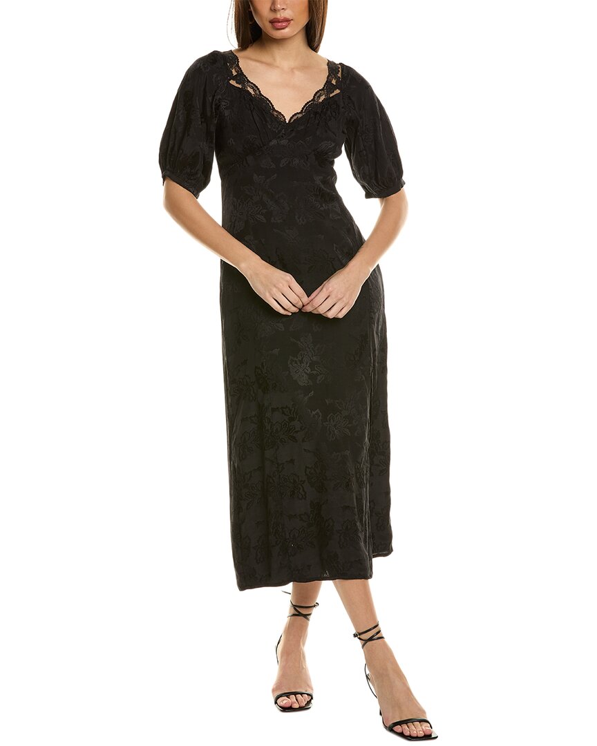 Shop Saltwater Luxe Midi Dress In Black
