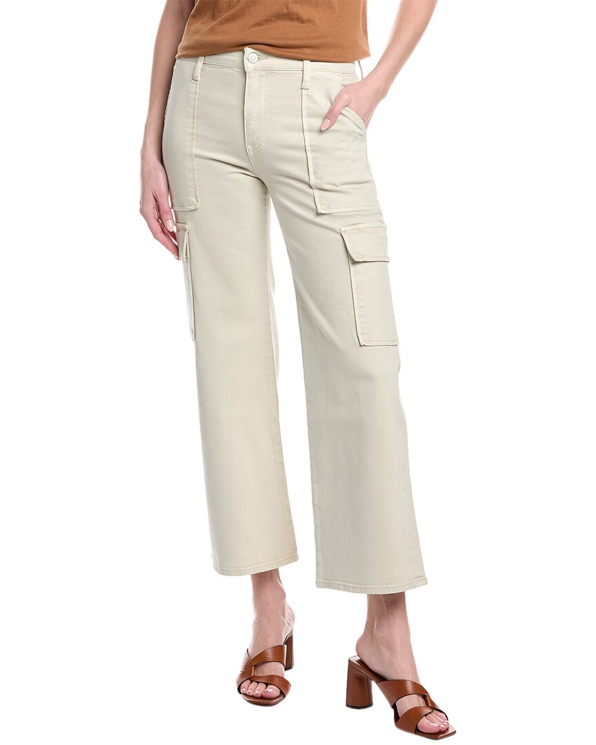Hudson Jeans Rosalie Cement High-rise Wide Leg Cargo Jean In Grey