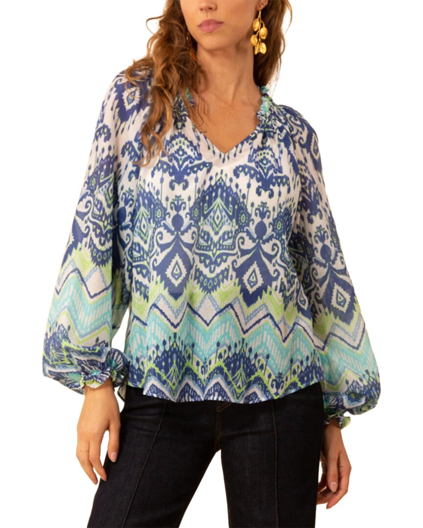 Hale Bob Lilah Silk-blend Blouse