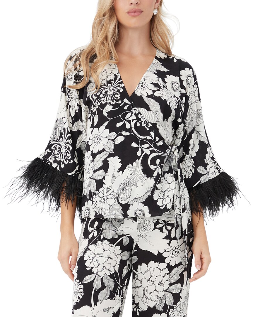 Shop Trina Turk Magomago Top In Black
