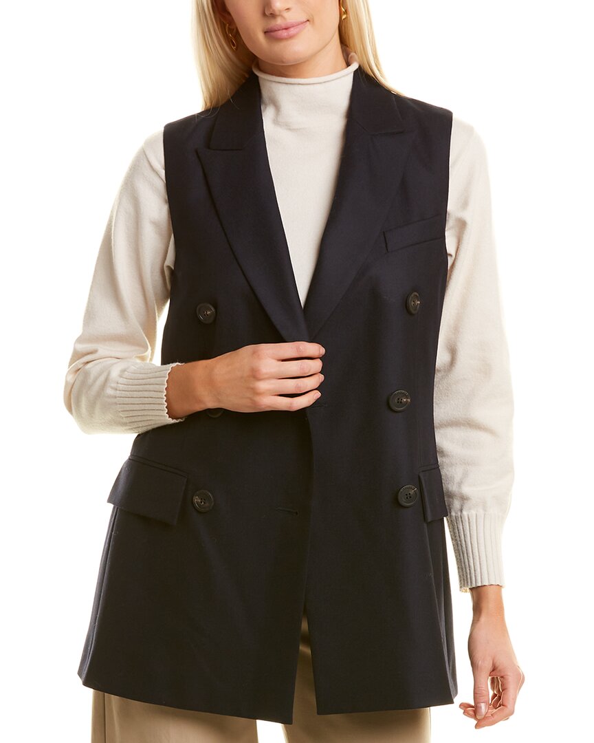 Shop Peserico Wool-blend Waistcoat