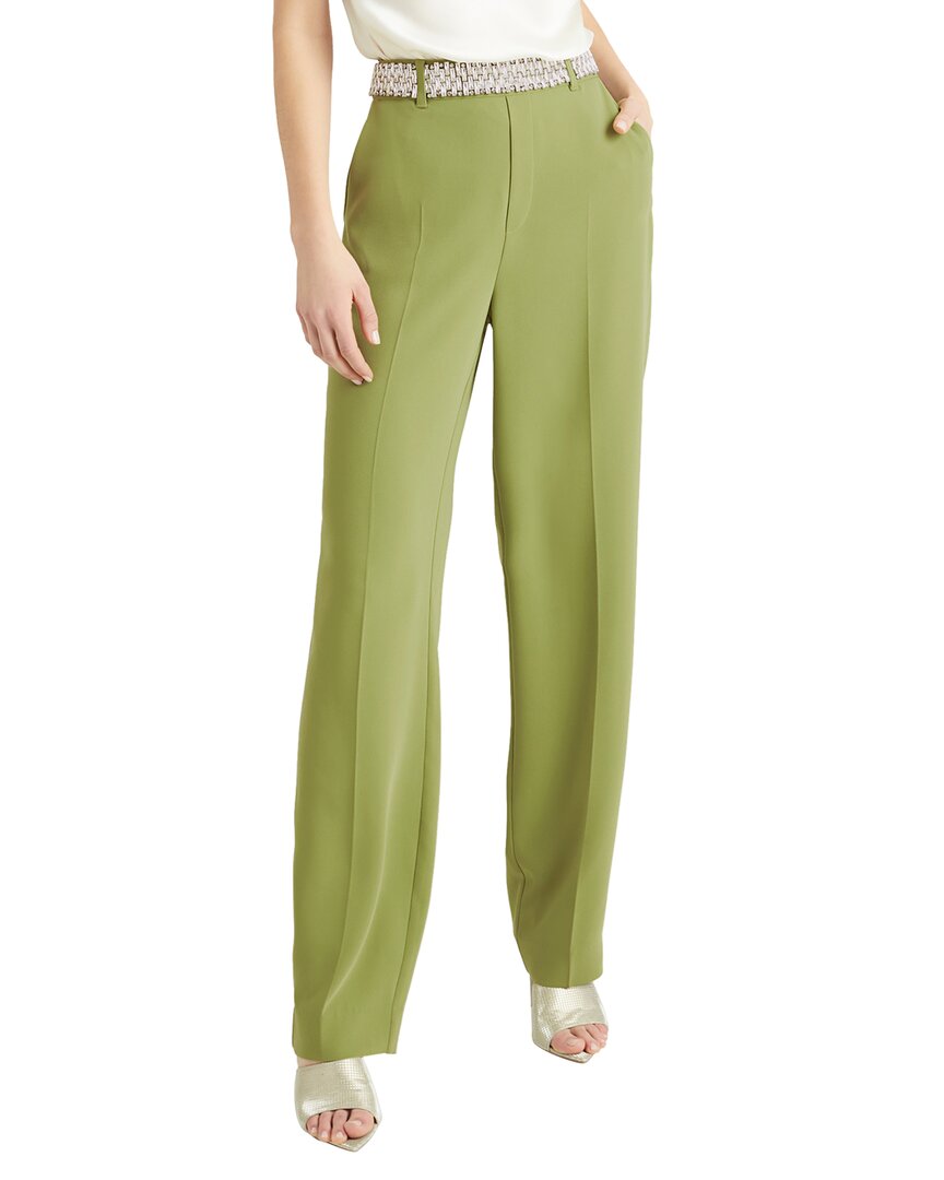 Pre-owned Cinq À Sept Collins Pant Women's In Green