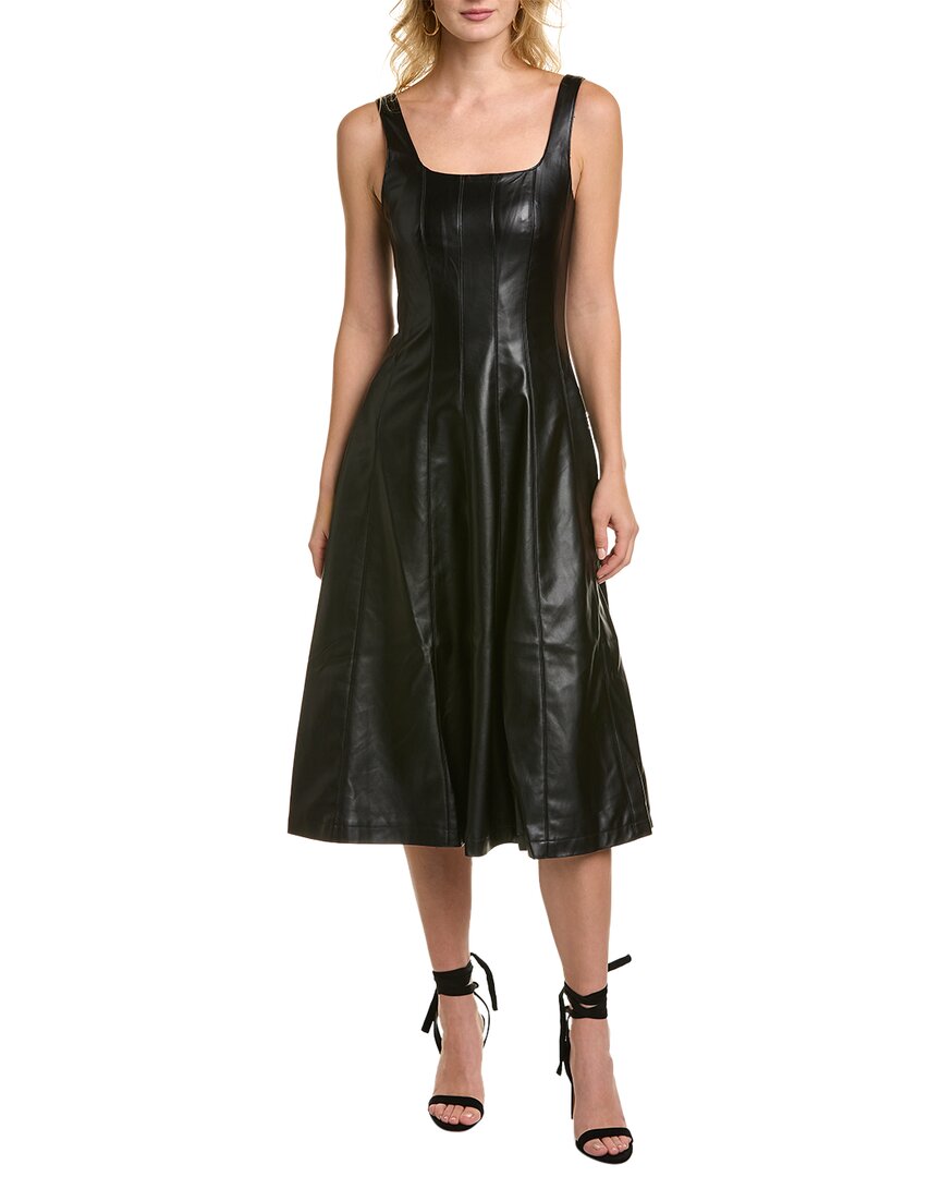 avec Les Filles Sleeveless Midi Dress - Black - Small