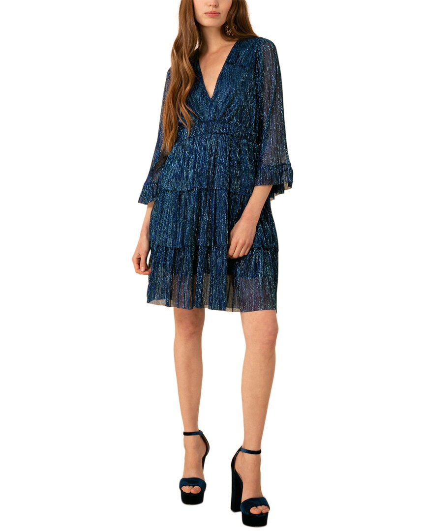 Hale Bob Crinkle Tiered Dress