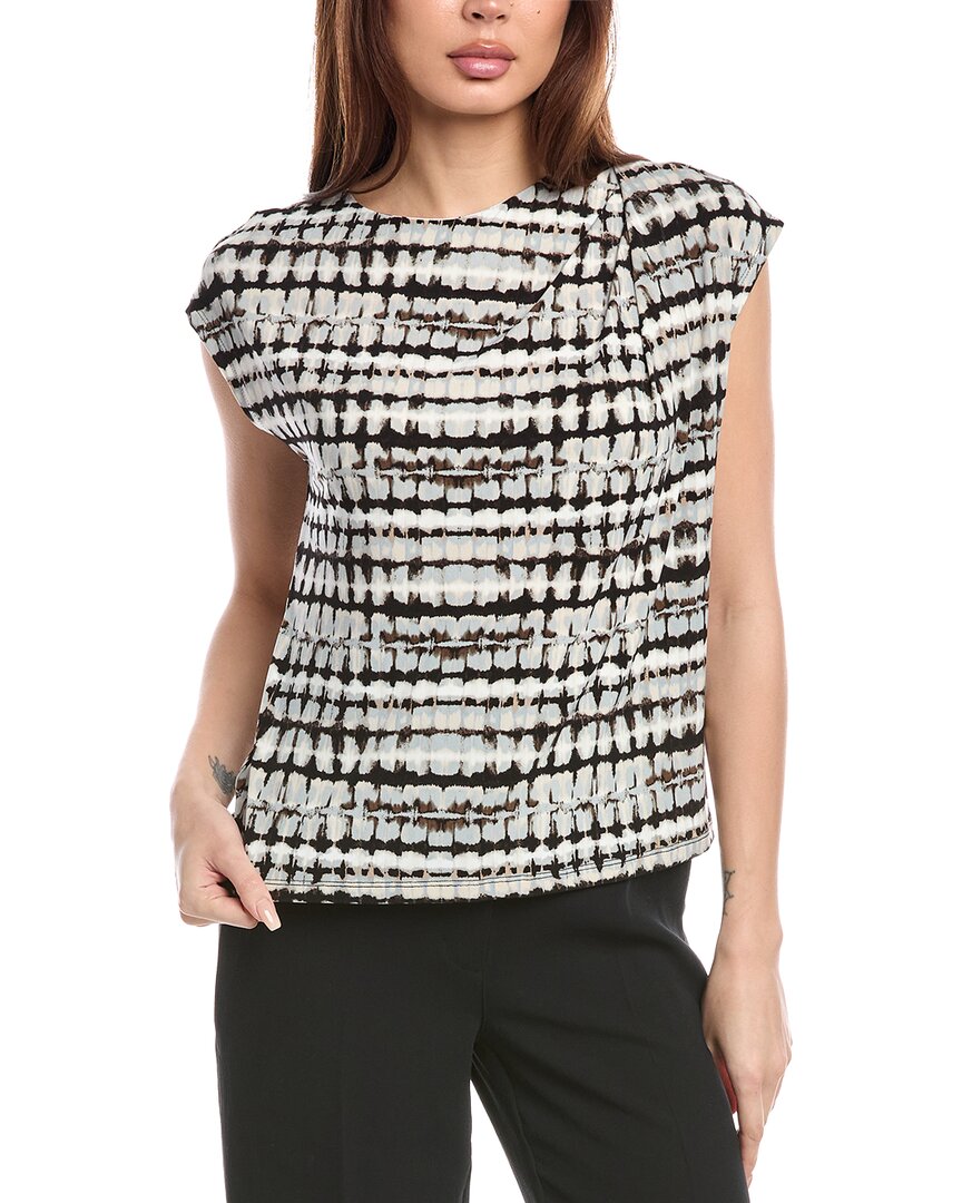 売れ筋商品|||アンクライン カットソー トップス レディース Petite Printed Extended-Shoulder Asymmetric Top Tropical Green Multi Anne Klein Petite Printed Extended-Shoulder Asymmetric Top