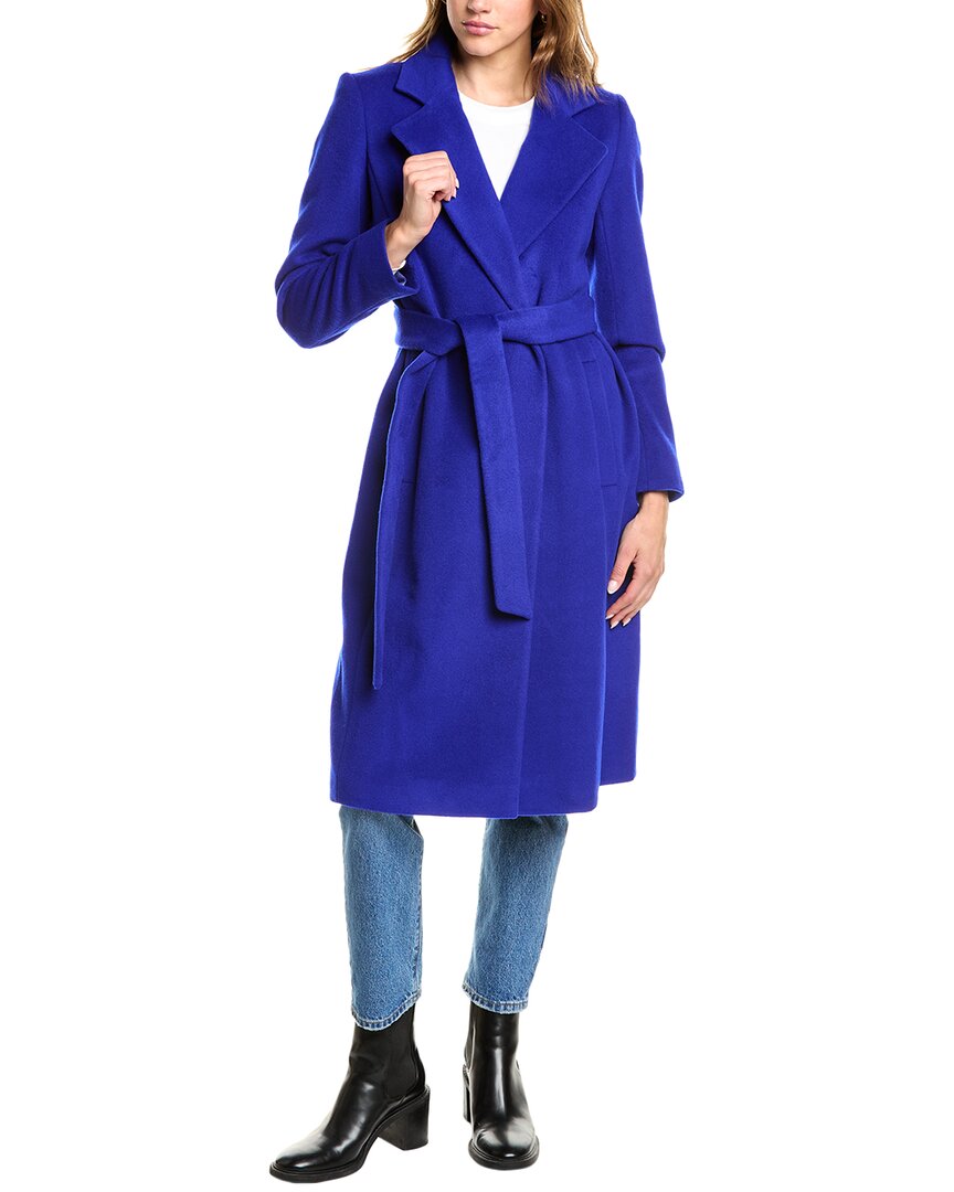 SAM EDELMAN SAM EDELMAN BELTED WRAP WOOL-BLEND COAT