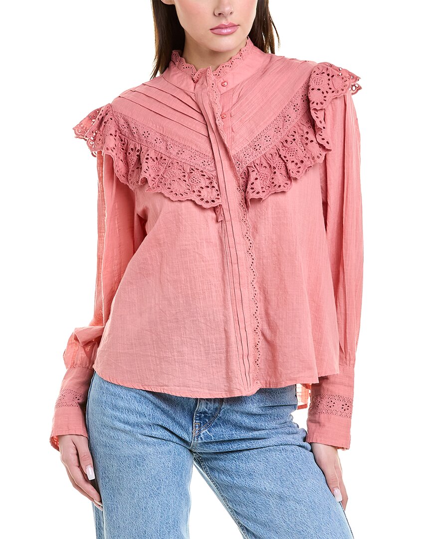Free People Hit The Road Top In Pink