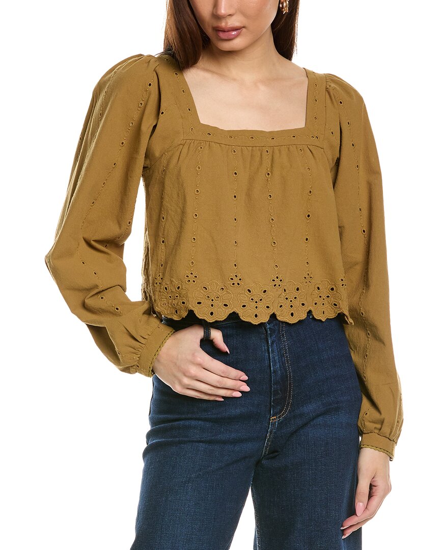 Saltwater Luxe Callen Top In Olive In Green