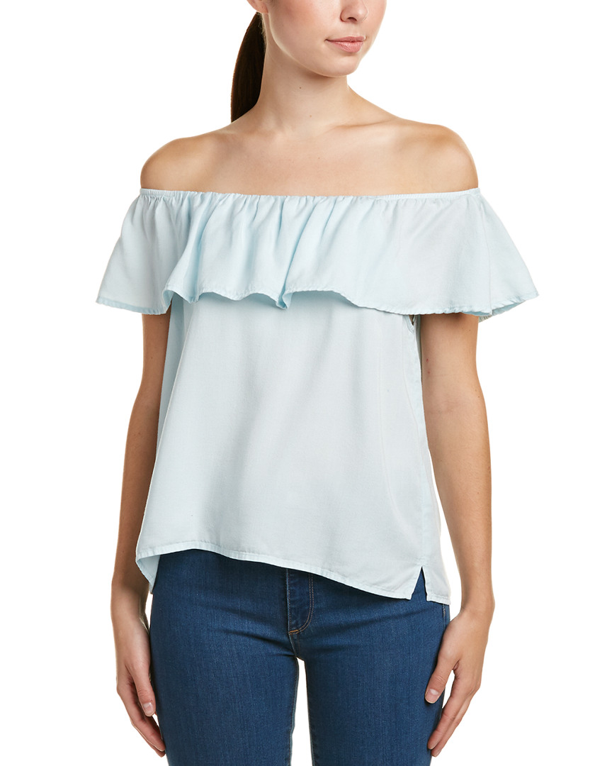 Image of Glam Ruffled Off-the-Shoulder Top