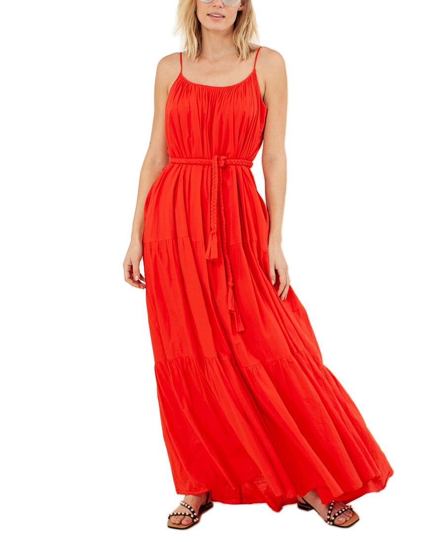 Halebob Red Tiered Maxi